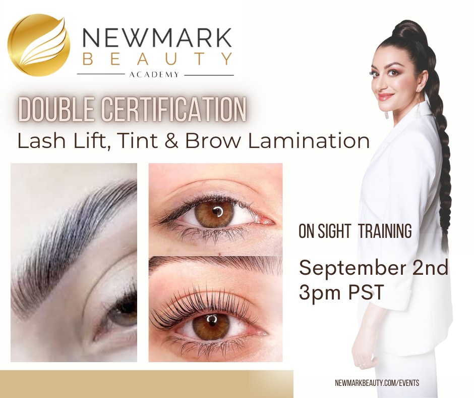 Lash lift, tint and brow lamination course September 2